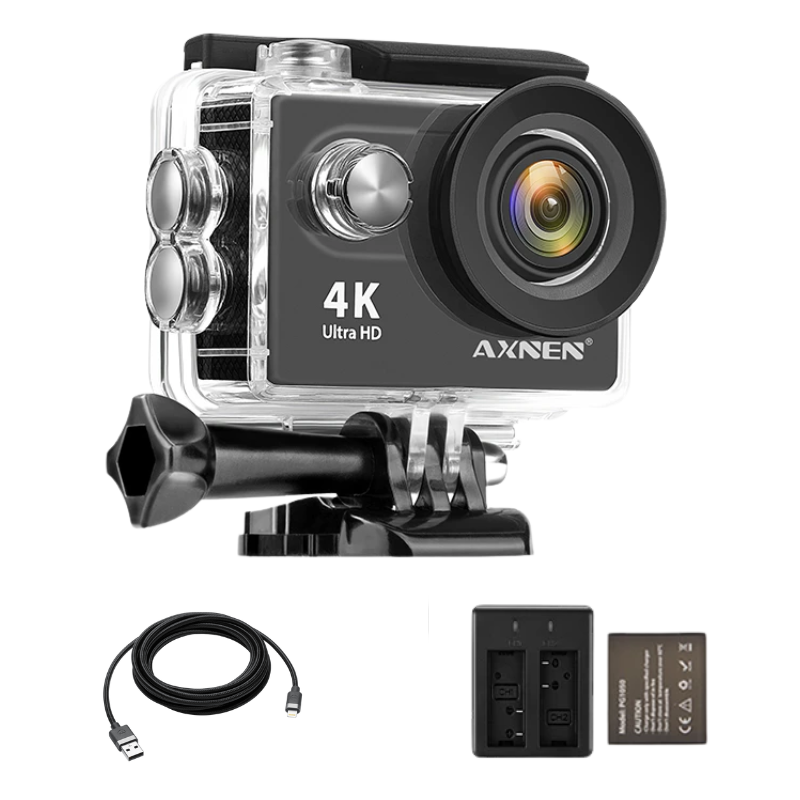 Câmera de Ação Profissional Portátil 4K Ultra HD 60FPS - Estilo Go Pro - Armazem JS