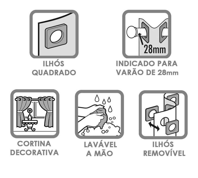 Cortina para Cozinha de Voil com Forro de Microfibra - Conforto e Beleza para o Seu Ambiente - Armazem JS