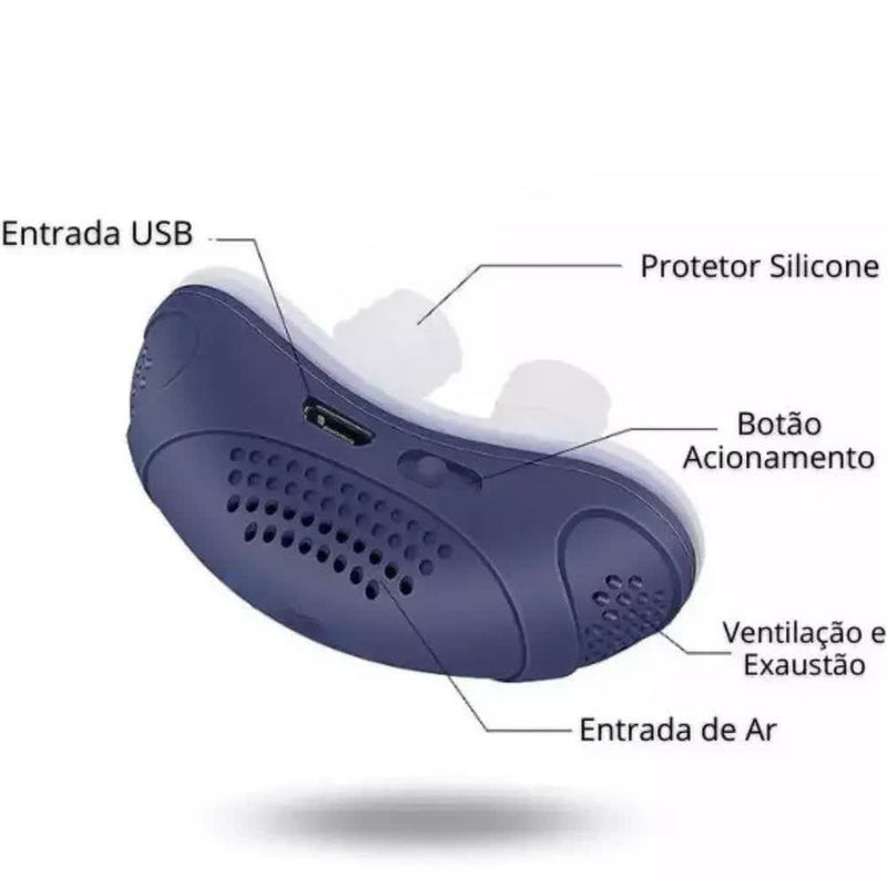 Anti Ronco Elétrico Mini Cpap - Aprovado pelos especialistas da CHEGA DE RONCO. - Armazem JS