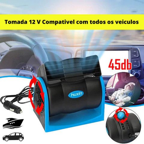 Climatizador Automotivo Ajustável sem ruídos Portátil - Armazem JS