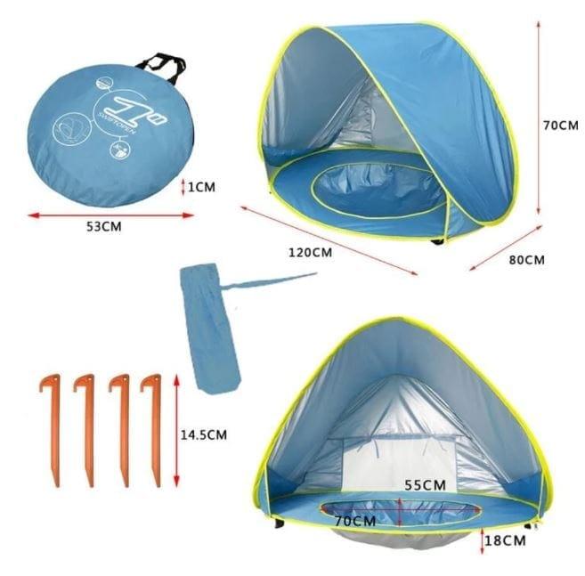 Barraca Bebê com Proteção UV - Tenda Kids - Armazem JS