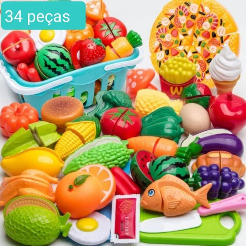 Conjunto de Comidas - Brinquedo de comidinhas divertidas para sua criança - Armazem JS