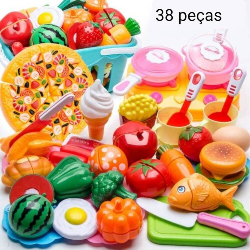 Conjunto de Comidas - Brinquedo de comidinhas divertidas para sua criança - Armazem JS