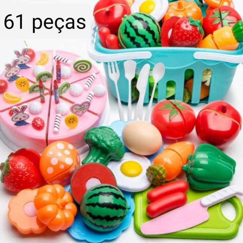 Conjunto de Comidas - Brinquedo de comidinhas divertidas para sua criança - Armazem JS