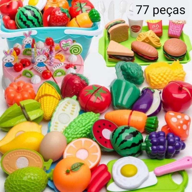 Conjunto de Comidas - Brinquedo de comidinhas divertidas para sua criança - Armazem JS